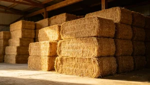 Square haystacks