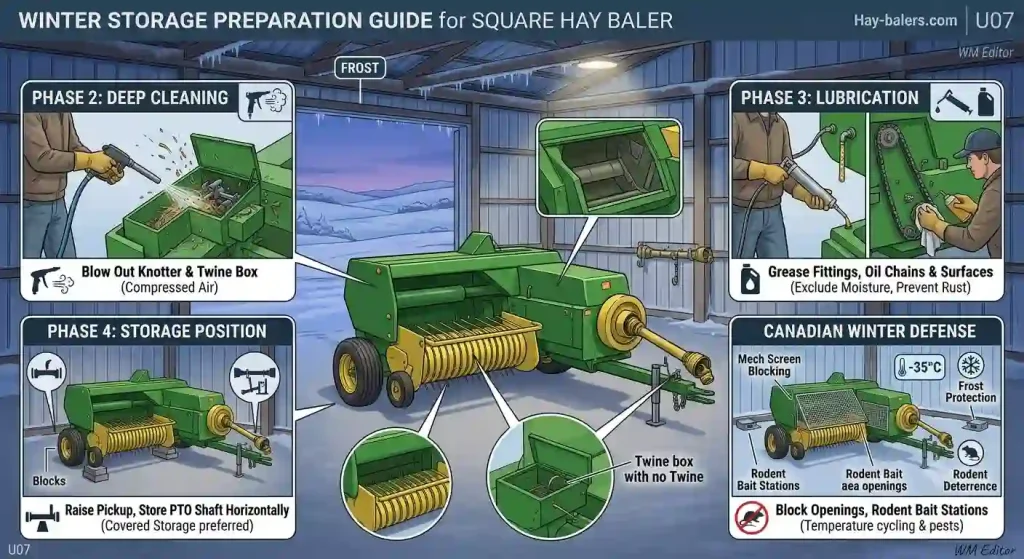 How to Store a Square Hay Baler for Winter How to Store a Square Hay Baler for Winter