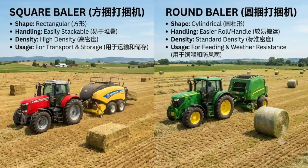 Square Baler vs Round Baler: