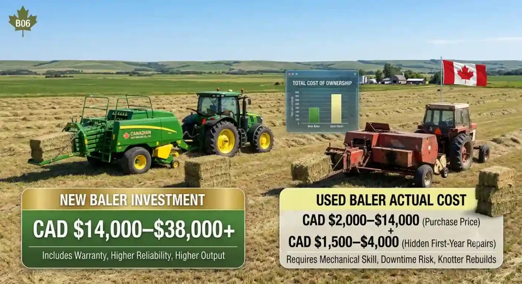 Square Hay Baler Cost Guide: New vs Used Equipment in Canada Square Hay Baler Cost Guide: New vs Used Equipment in Canada